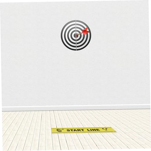 BESTonZON Dart Throwing Line Marker Adjustable Floor Notice Line for Dart Games 1 Sheet Game Accessory for Players and Enthusiasts