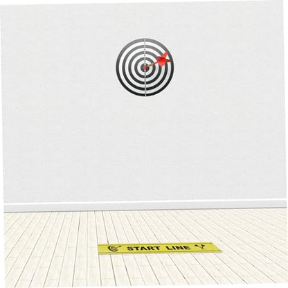 BESTonZON Dart Throwing Line Marker Adjustable Floor Notice Line for Dart Games 1 Sheet Game Accessory for Players and Enthusiasts