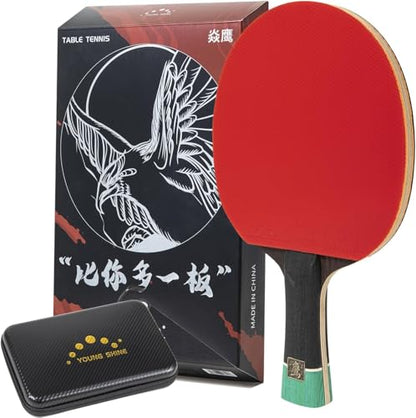 YAN-Ying External Arylate Carbon Table Tennis Blades,Professional Ping Pong Paddles/Table Tennis Rackets for Advanced Players or Enthusiast (FL)