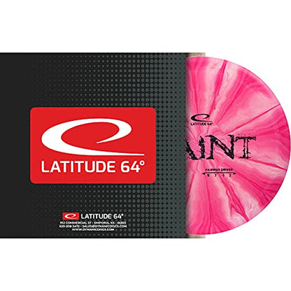 Latitude 64 Retro Saint Disc Golf Fairway Driver | Slightly Overstable Disc Golf Driver | Grippy Base Plastic | Fairway Driver Disc Golf Disc | Frisbee Golf Driver | 170g+ - color: Blue