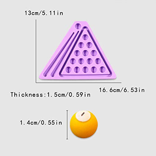 Billiard Ball Set Resin Casting Mold Pool Table Set Mold Candle Soap Resin Craft