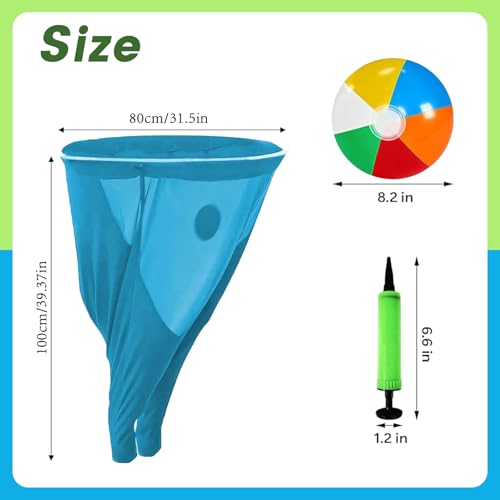 Granny Pants Yard Game - 2pcs Giant Pants with 8 Bouncy Balls and 2 Pumps, Breathable&Durable! for Giant Outdoor Games for Adults and Family, Lawn Field Game Set Gifts, Family Backyard Games