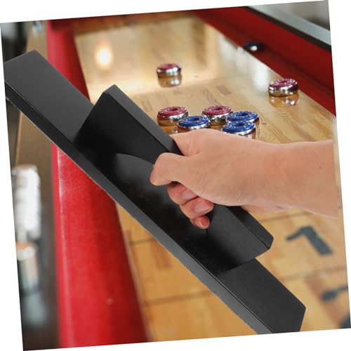 Shuffleboard Supplies Black Sand Cleaning Brush Wood Shuffleboard Cleaning Brush Polyester Fiber - color: Black
