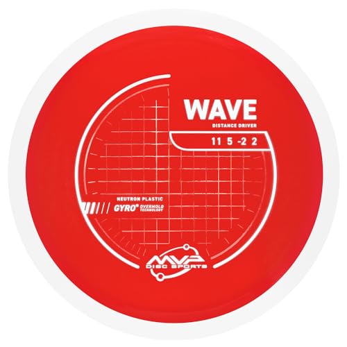 MVP Disc Sports Neutron Wave Disc Golf Distance Driver (Colors May Vary) - size: 165-170g