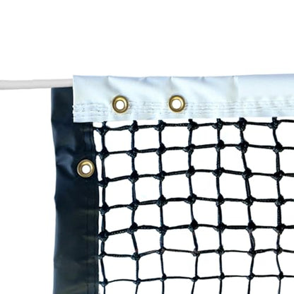 Tennis Net Outdoor Heavy Duty Professional Tennis Court Net Replacement Portable Tennis Net Nylon for Standard Tennis Courts [Includes 2 Fiberglass Dowels] - style: double-layer tennis net