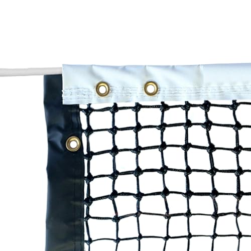 Tennis Net Outdoor Heavy Duty Professional Tennis Court Net Replacement Portable Tennis Net Nylon for Standard Tennis Courts [Includes 2 Fiberglass Dowels] - style: double-layer tennis net