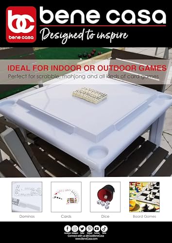 Bene Casa Floating Game Table – Waterproof, Portable 4-Player Table for Pool, Game Room, and Outdoor Fun