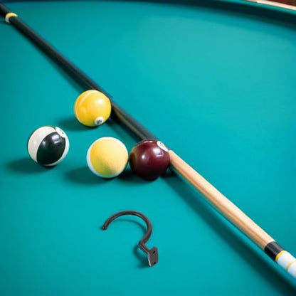 Toyvian 4pcs Billiard Cue Hanger Pool Cue Rack Metal Stick Holder Wall Mounted Billiards Accessories for Home Bar Snooker Storage