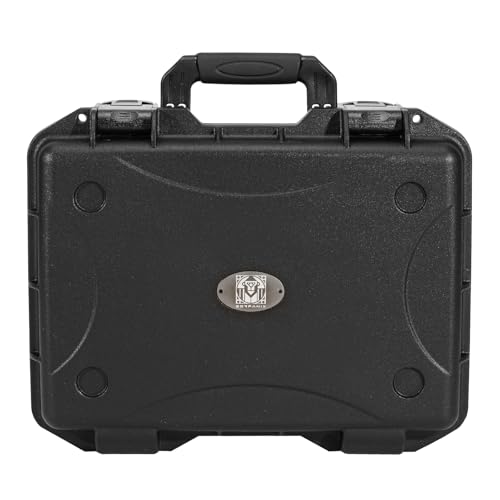 GORPANIX 16.5 x 13 x 6.9 Inch Hard Case with Customizable Foam, Hard Shell Protective Case for Mics, Heavy Duty IP67 Waterproof Gear for Microphone, Camera, Equipment, Electronics, Drone, Tools, etc - size: 16 inch Pluck Foam