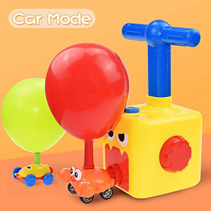 BAKAM Toddler Toys 3-4 for Boys Girls, Balloon Launcher & Powered Car Set, Fun Toddlers STEM Toy Balloon Pump Cars Racer Kit for Kids 3-5 (Frog) - style: Frog
