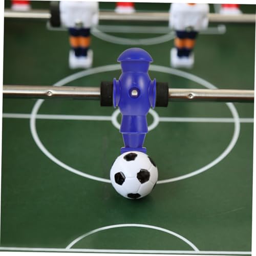 Kisangel 8Pcs Foosball Mechanical Players Table Soccer Game Replacement Parts Resin Football Figures for Standard Rods Easy to Install Smooth Surface Blue White