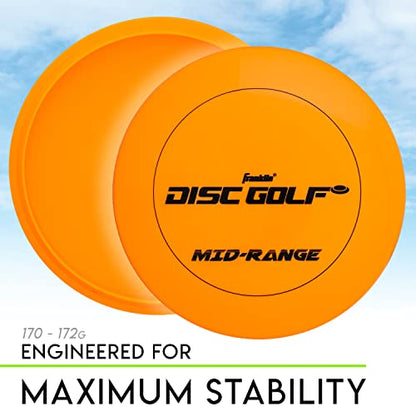 Franklin Sports Disc Golf Discs Set - Disc Golf Equipment Starter Set - style: Orange/Blue/Pink