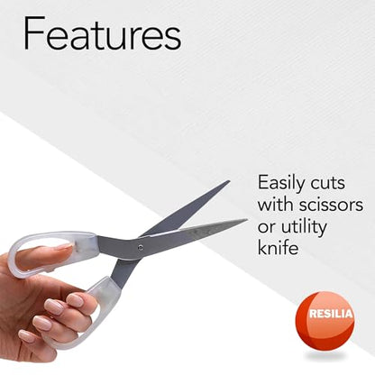 RESILIA Premium Clear Floor Protector Mat – Heavy-Duty Plastic Vinyl Covering for Hardwood, Tile, or Laminate Floors, Table, or Desk –American Modern Pattern 27" x 15" Waterproof Roll, Made in USA - size: 27" x 15"