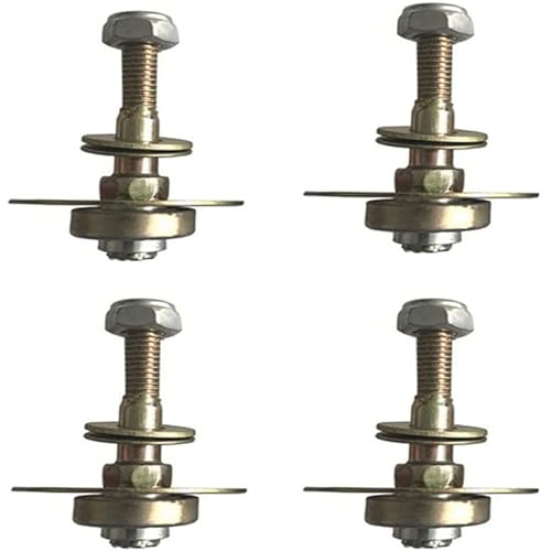 4pcs Furniture Rocking Chair Bearing Connecting Piece Rocking Chair Bearing Screws Bolts Kits Rocking Chair Furniture Hardware (45MM) - size: 45MM