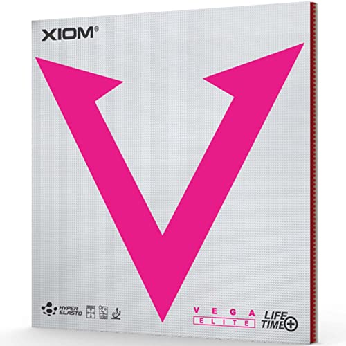 XIOM MAX 10491 Table Tennis Rubber Soft Back Vega Elite Black