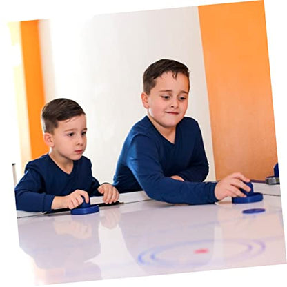 Sosoport 2sets Air Hockey Accessories of Paddles Felt Pads Pucks Game Table Replacement Parts for Enhanced Play Any Game Room