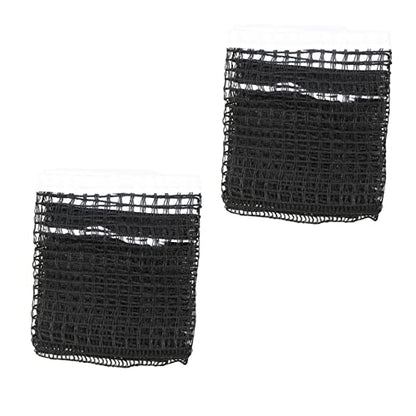 balacoo 2pcs Regulation Table Tennis Net Durable Nylon Pong Net for Use Lightweight Replacement Mesh for Home Office Classroom Play Black