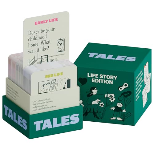 TALES 150 Life Story Interview Kit, Conversation Cards, for Grandparents, Parents, Families, Adults, Game Night, Road Trips, Dinner Table, Getting to Know You (New Edition) - color: Life Story Modern