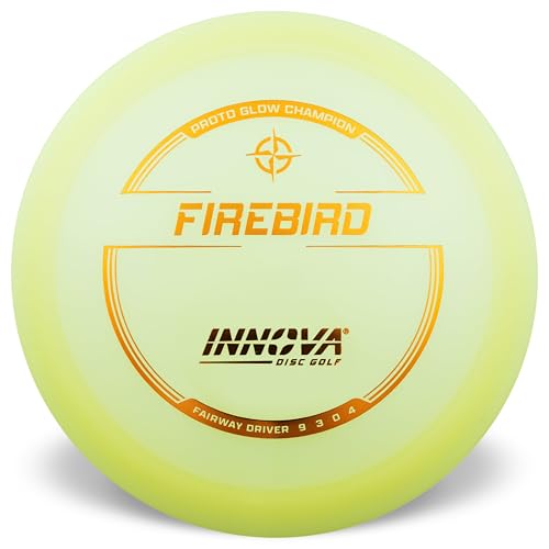 Innova Proto Glow Champion Firebird – Glow in The Dark Disc Golf Driver - size: 165-169g