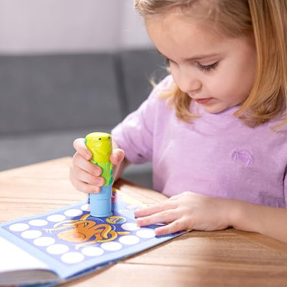 Melissa & Doug Sticker Wow!™ 24-Page Activity Pad and Sticker Stamper, 300 Stickers, Arts and Crafts Fidget Toy Collectible Character – Sea Turtle - for Kids Ages 3+ - FSC Certified - color: Sea Turtle, size: Single
