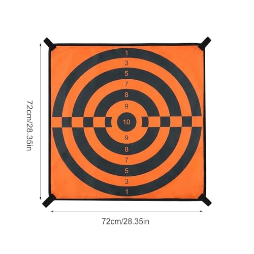 Trampoline Dart Board Toys – Plush Cloth PP 72x72cm | Interactive Adhesive Game Set | Kids Dart Board Sticky Ball Target Wall Game Trampoline Accessory for Home Garden Park Training Club Use