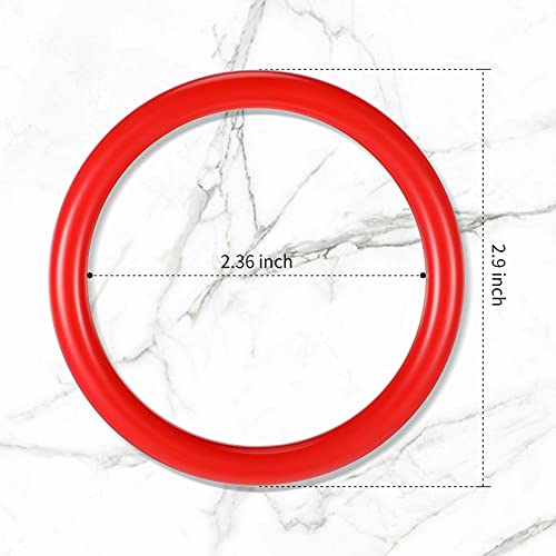Meooeck 48 Pieces Bottle Ring Toss 2.9 Inch Plastic Carnival Ring Toss Games Party Favor for Adult Garden Backyard Outdoor Games and DlY Craft Rings