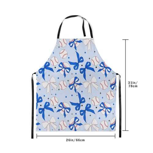 Castle Fairy Cute Rabbit Deer Kitchen Apron - color: Baseball Blue
