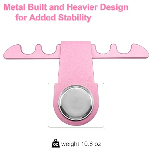 Portable Pool Stick Holder - Weighted 4-Cue Claw Holder for Billiard Table, Pink - color: Pink