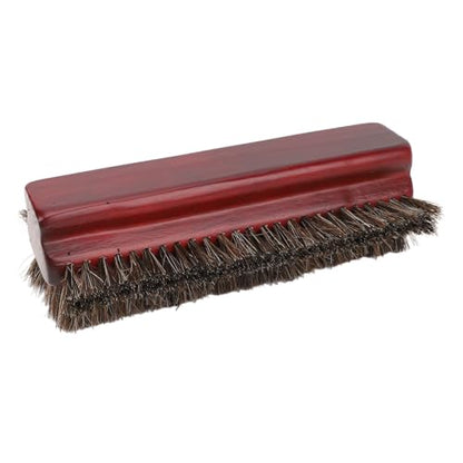 Pool Table Brush, 3-Sided Horse Hair Billiards Brush Cleaner for Felt Tables Corner Edges Burgundy Cleaning Kit Billiard Accessories Bumper Equipment