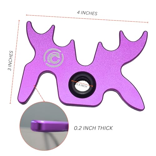 Slip-On Portable Aluminum Moosehead Bridge Cue Rest - color: Purple