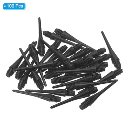 PATIKIL Plastic Dart Tips Thread, Soft Dart Points Replacement Dart Accessories - color: Black