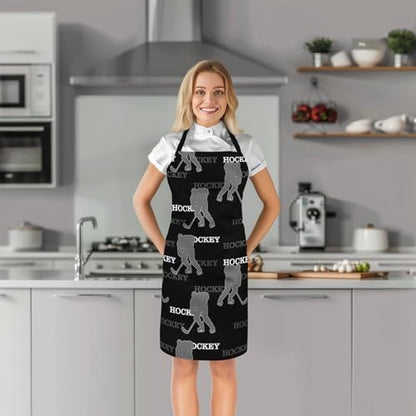 Manfei Ball Sports Kids Kitchen Apron - color: Black Gray