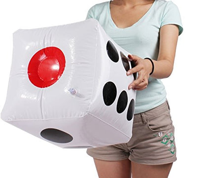 Warmtree 13" Jumbo Inflatable Dice, Pack of 2