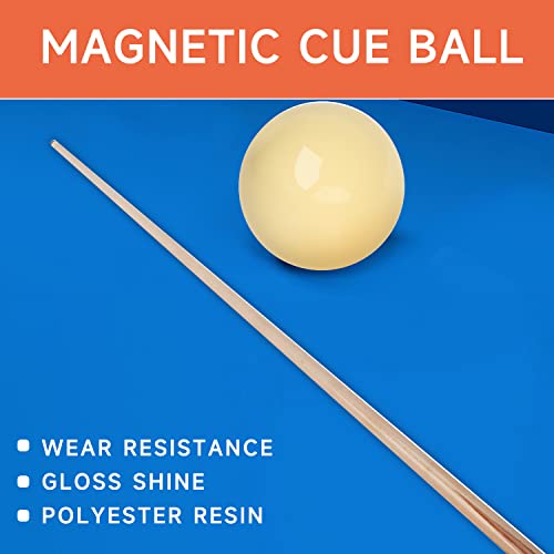 GSE Games & Sports Expert 2-1/4" Regulation Size Magnetic Pool Cue Ball. Standard Billiard Coin-Operated Cue Ball for Coin Operated Billiard Pool Tables (1-Pack/16-Pack) - style: Box of 16 Magnetic Cue Ball