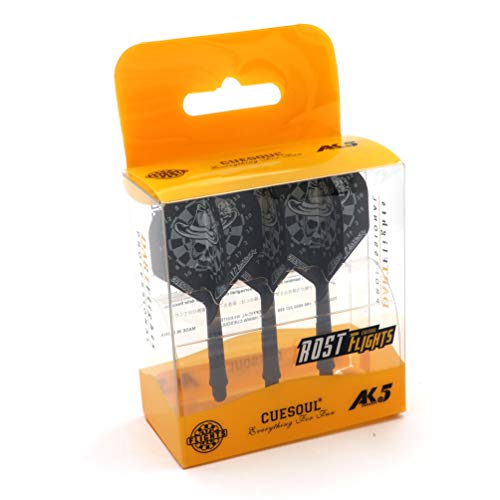CUESOUL ROST Integrated Dart Shaft and Dart Flight Standard/Slim/Diamond/Big Wing/Tear/Diamond - color: 28mm-Standard Shape-JAEE Skull