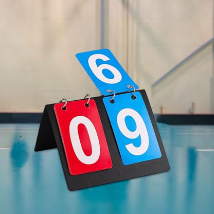 Multi Sports Scoreboard Flip Number Board 2 Digits Professional Tabletop Score Flipper Substitution Board for Tennis Coaches