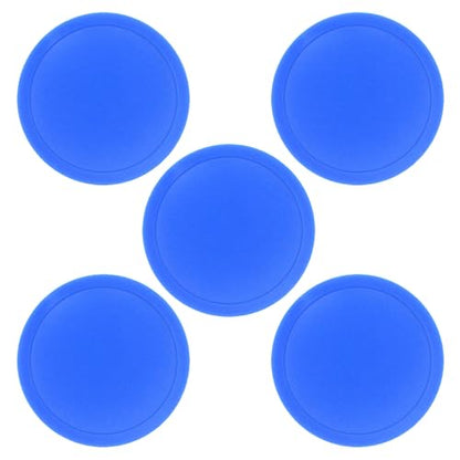 5Pcs 3inch Round Air Ice Hockey Pucks Air Hockey Replacement Pucks Heavy Hockey Tables Pucks Easy to Use Easy to Use - color: Blue