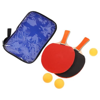 Professional Table Tennis Training Set with Dual Penhold and Grip Paddles Kit for Indoor Outdoor Sports Poplar Wood Rackets with Rubber Grip for Accurate Powerful Shots