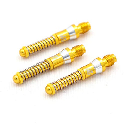 CUESOUL TERO AK7 Aluminum Dart Shafts 25.2mm Built-in Spring Telescopic for Steel Tip Darts and Soft Tip Darts - color: Gloden