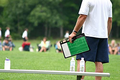 Murray Sporting Goods Premium Coaches Clipboard | Double-Sided Dry Erase Marker Board for Basketball, Baseball, Soccer, Football, Hockey (Marker Included) - style: Soccer