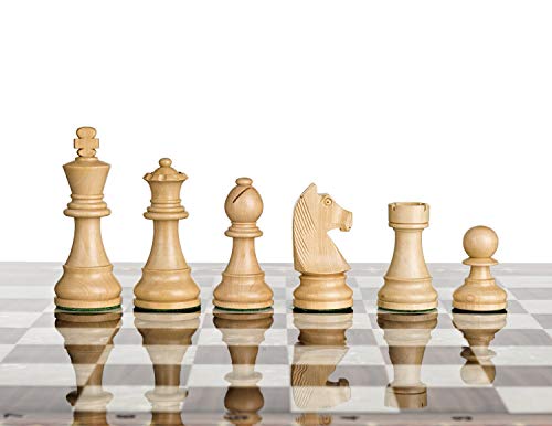 Staunton Classic Wooden Chess Pieces-Chessmen Weighted,Felted King Collector Edition Premium (3.75 Black)