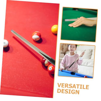 balacoo 2Pcs Short Pool Cue Sticks Lightweight Wooden Billiards Tool for Boys and Portable Cue for Billiard Training for Pool Games