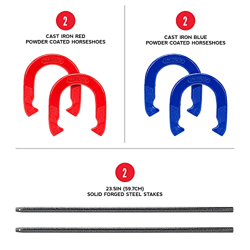 Franklin Sports Intermediate Horseshoes Set - style: Intermediate