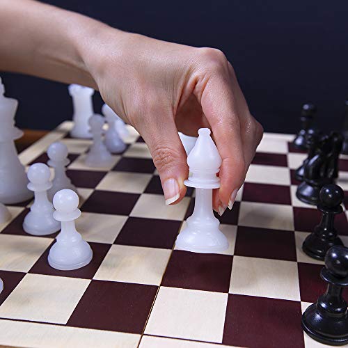 BBG Deluxe Set of Replacement Chess Pieces - Includes Heavy Duty Bucket for Easy Storage!
