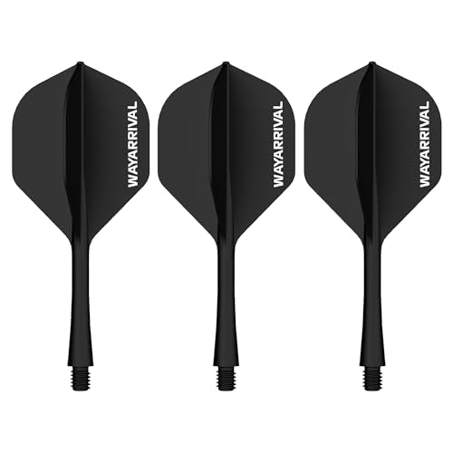 Integrated Dart Flights,All in One Dart Flights and Stems for Unbreakable Use,Universal 2BA Fit for Instant Setup,PP Material Integrated Dart Flights and shafts for Stability - style: 3 Pack