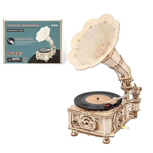 ROKR 3D Wooden Puzzles for Adults-Model Building Kit for Adults to Build-424Pcs DIY Wood Craft Kit-Room Decor for Men and Women