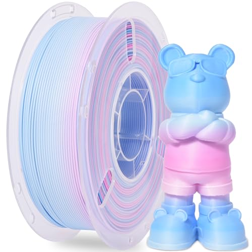 RAMBERY 3D Printer PLA Filament Matte Rainbow PLA Filament for Most FDM 3D Printer, 1.75mm 1kg(2.2lb), Matte Rainbow Blue-Red - color: B-matte Rainbow Blue-red, size: 1kg