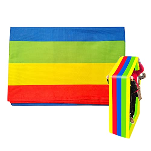 Teamwork Games Adult Kids Playing Run Mat, Indoor Outdoor Wild Day Carnival Game Party Rolling Run Mat (Size : Adult-6M) ()