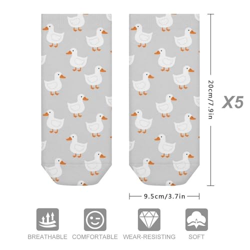 5 Pairs Women’s Low Cut Ankle Socks, Soft Athletic No Show for Running Yoga Daily Wear - color: Picture (16)