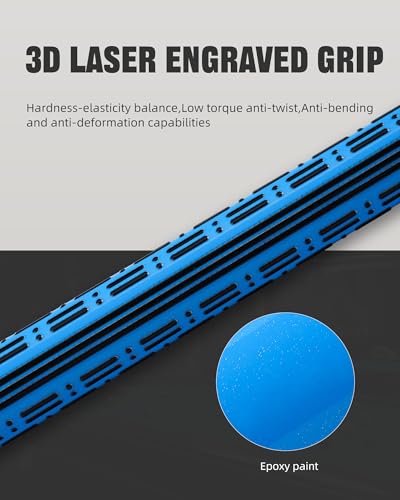 CRICAL Carbon Fiber Pool Cue Stick - 58" Low Deflection Professional Pool Cue with Pro Taper Shaft, 3D Anti-Slip Wrapless Grip, 12.5mm Tip & 3/8x8 Joint Billiard Stick for Enhanced Control & Accuracy - color: CL-PD-Blue